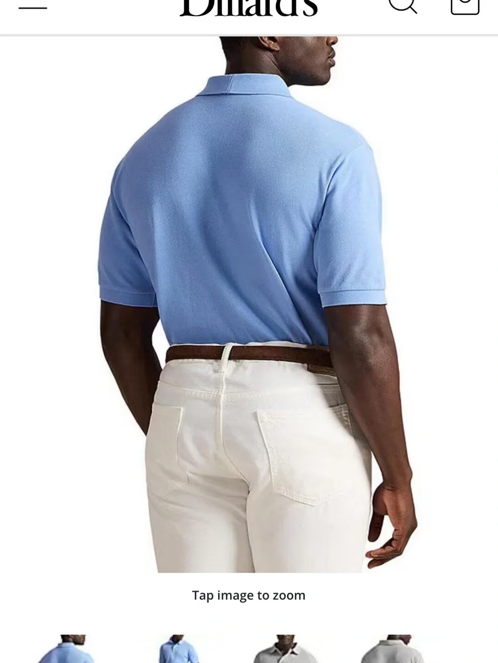 Polo Ralph Lauren Men’s Big & Tall 4XB Blue Polo Golf Shirt Pony Logo 4X